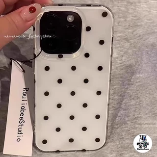 เคสไอโฟน11 เต็มหน้าจอสีสันจุดใหม่ IMD อ่อน สำหรับ iPhone 16 17 13 11 12 14 15 Pro Max 15 11 16 13 14 Pro 16 14 15 Plus
