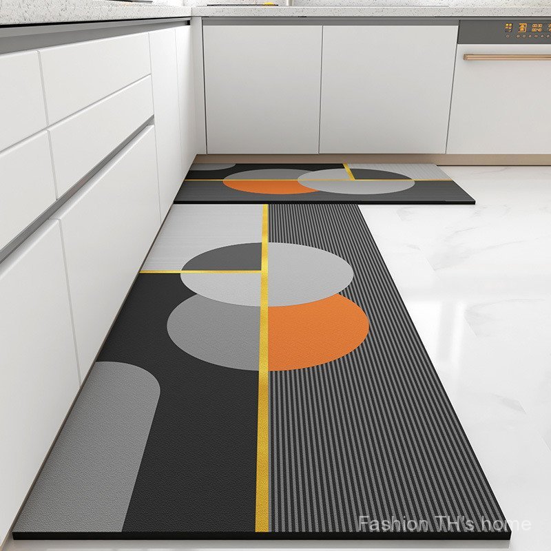 ห้องครัว Anti-Slip พรมปูพื้นน้ํามันสามารถจุ่มล้างฟรีพรมดูดซับไดอะตอม Anti-Dirt เท้าประตูกันน้ํา Isla