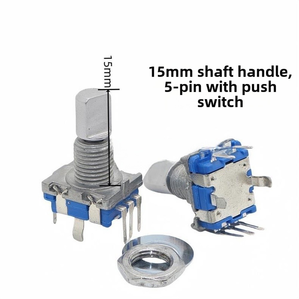Rotary Encoder EC11 พร้อมเอาต์พุตตําแหน่ง 20 ตําแหน่งและฟังก์ชั่น Push Momentary