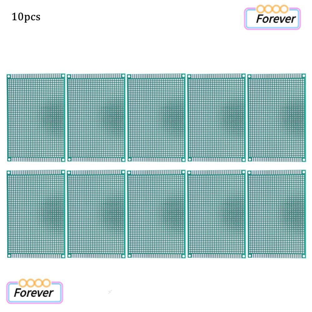 FOREVER 10PCS PCB สองด้าน, Universal 8x12 ซม.PCB Board, ชุดดีบุก Protoboard Electronics DIY