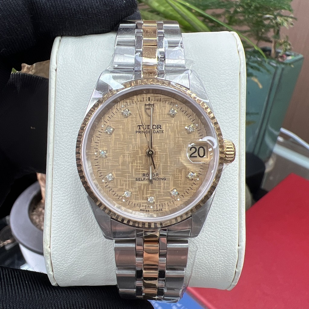 Tudor Tudor Gold Original Diamond นาฬิกาผู้ชายกลไกอัตโนมัติ 72033