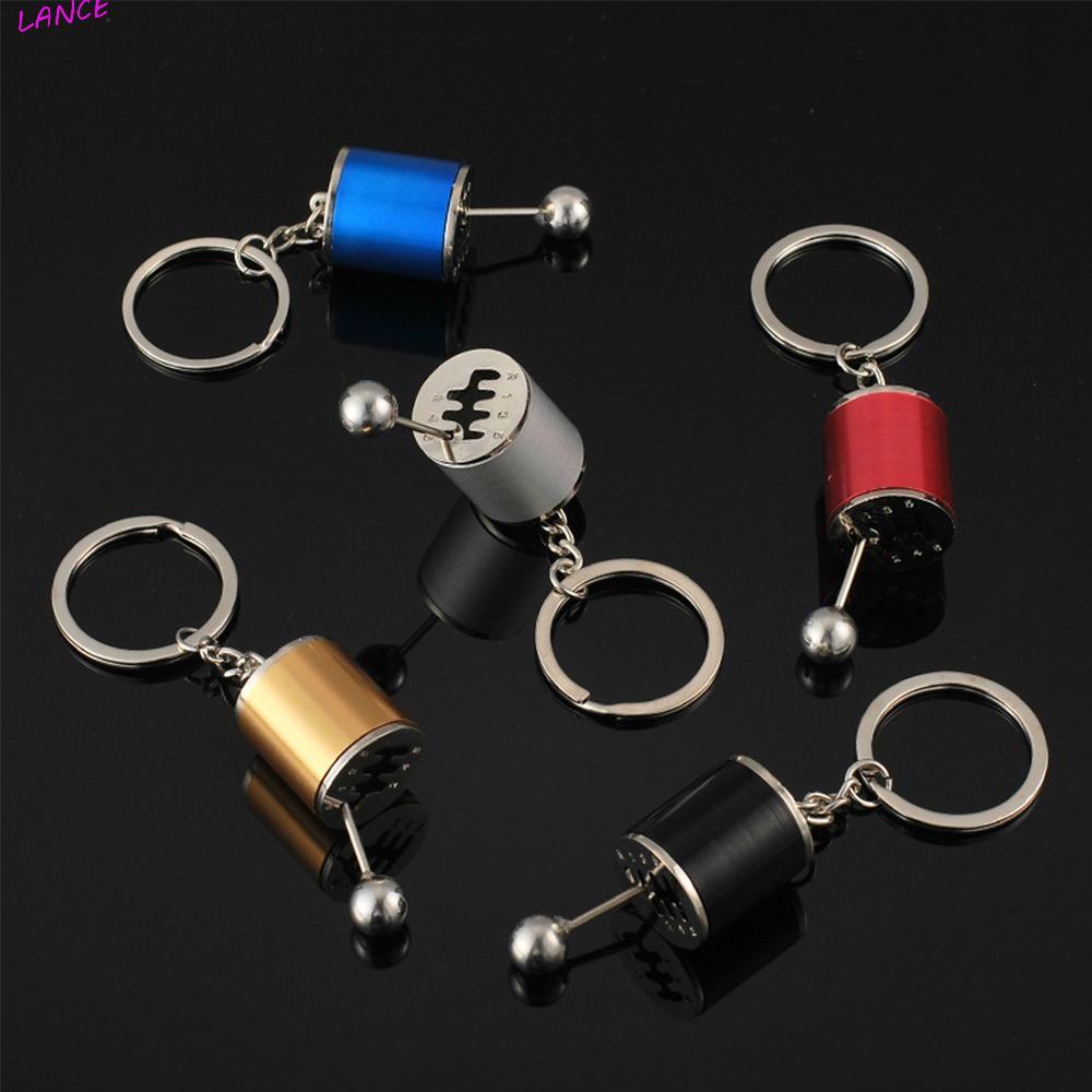 LANCE Gear Shifter พวงกุญแจ, เกียร์เกียร์ธรรมดา Shifter Auto Part พวงกุญแจรุ่น, จี้หกความเร็ว Creative โลหะโลหะ Shift Gear พวงกุญแจสร้างสรรค์ของขวัญ