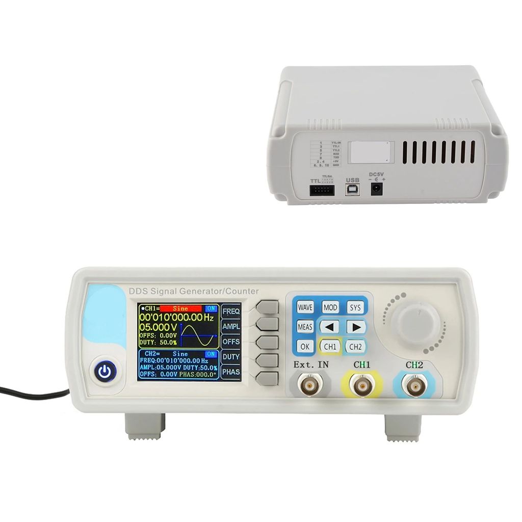 DDS Generator แหล่งสัญญาณดิจิตอล JDS6600 DDS เครื่องกําเนิดออกซิเจนเคาน์เตอร์เครื่องกําเนิดไฟฟ้าสัญญ