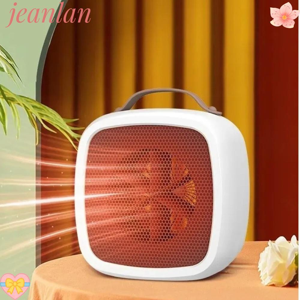 เครื่องทําความร้อนไฟฟ้า JEANLAN พัดลมทําความร้อน 500W Desktop Warm Air Heater, Mini Portable Fast Heating Light Plug in Heater Office Household