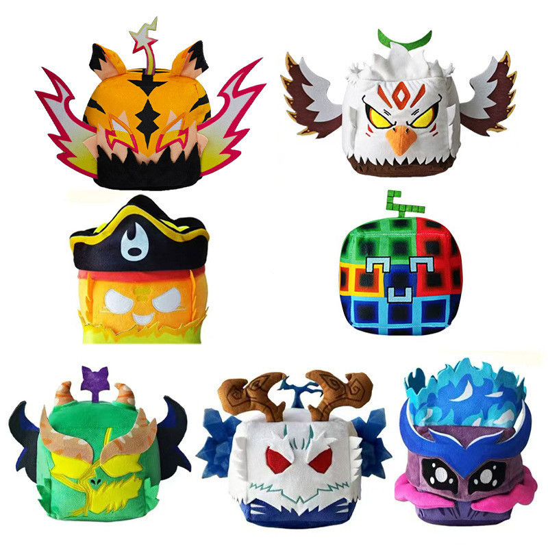 Control Fruit Blox Fruit Plush Toy Blox Fruits Doll Blox Fruits Dragon Doll Cute Tiger Plush Toy ใหม