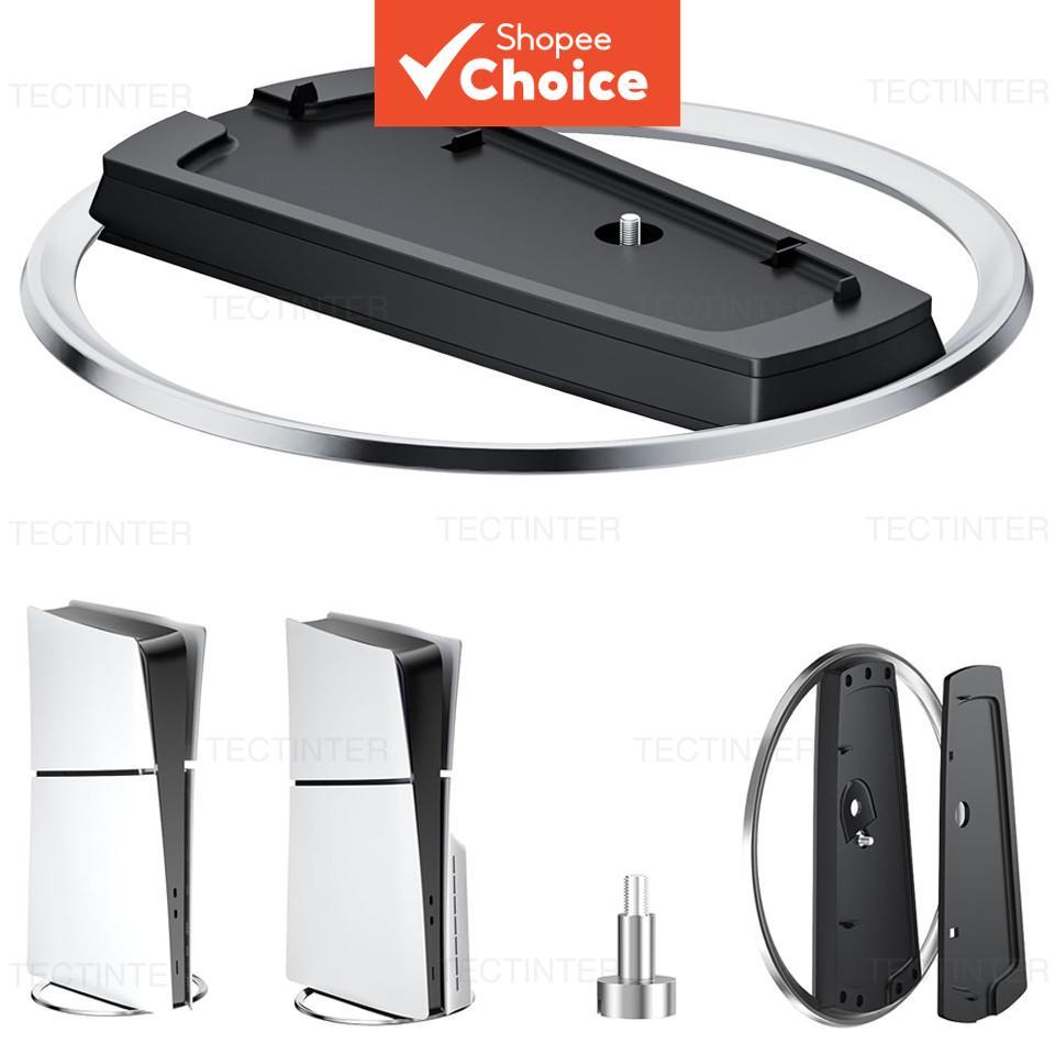 ขาตั้งโลหะแบบพกพาแนวตั้งสําหรับคอนโซล PS5/PS5 Slim/PS5 Pro ฐานกันลื่นสําหรับอุปกรณ์เสริมเกม PS5