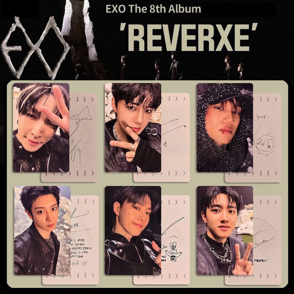 EXO Return Regular Eighth Series เล่นการ์ดเพลง REVERXE อัลบั้ม Self-Printing Photocard Wu Shixun Zhang Yixing Lay Chanyeol