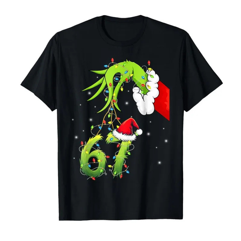 Funny Six Seven 6 7 Meme 67 Xmas Hand Christmas Costume T-shirt for Men Women 100% Cotton T Shirts S