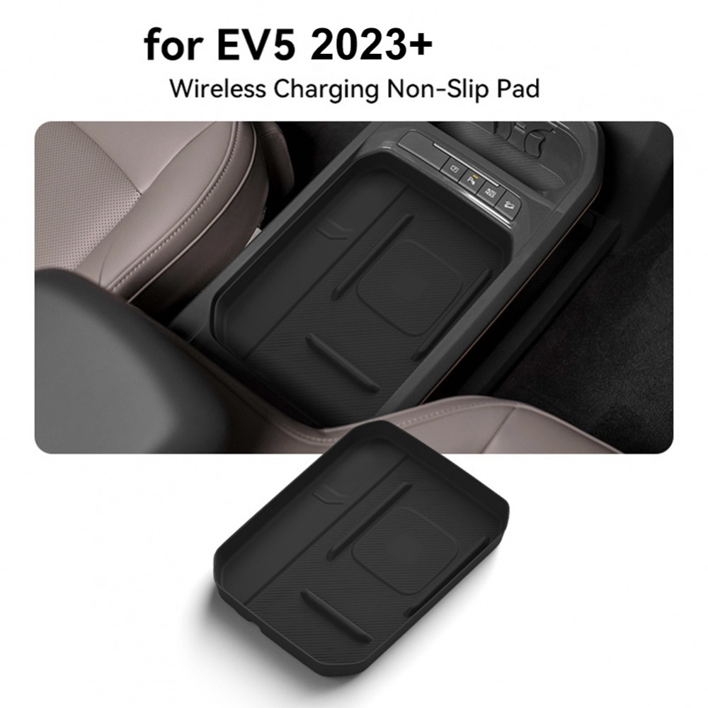 แผ่นรองซิลิโคนชาร์จไร้สายคอนโซลกลางรถสําหรับ ถึง EV5 2023 และรุ่นขึ้น ราคา ถูกที่สุด ดีลบีเคเค แกลเลอรีภาพที่ 3