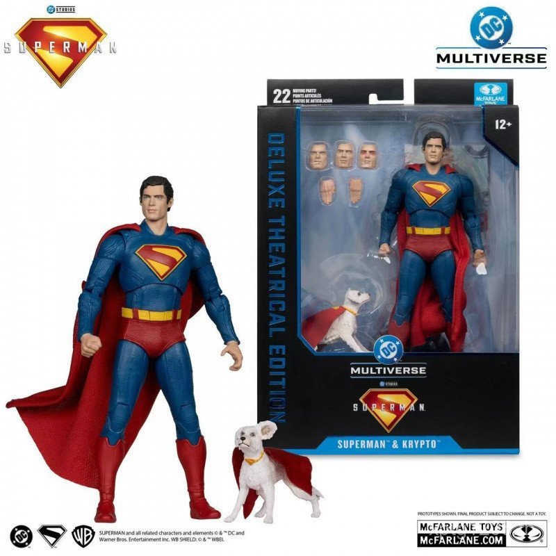 พร้อมสต็อก Mcfarlane Mcfarlane ใหม่ Superman และ Krypton Deluxe Edition Action Figure รูปเครื่องประด