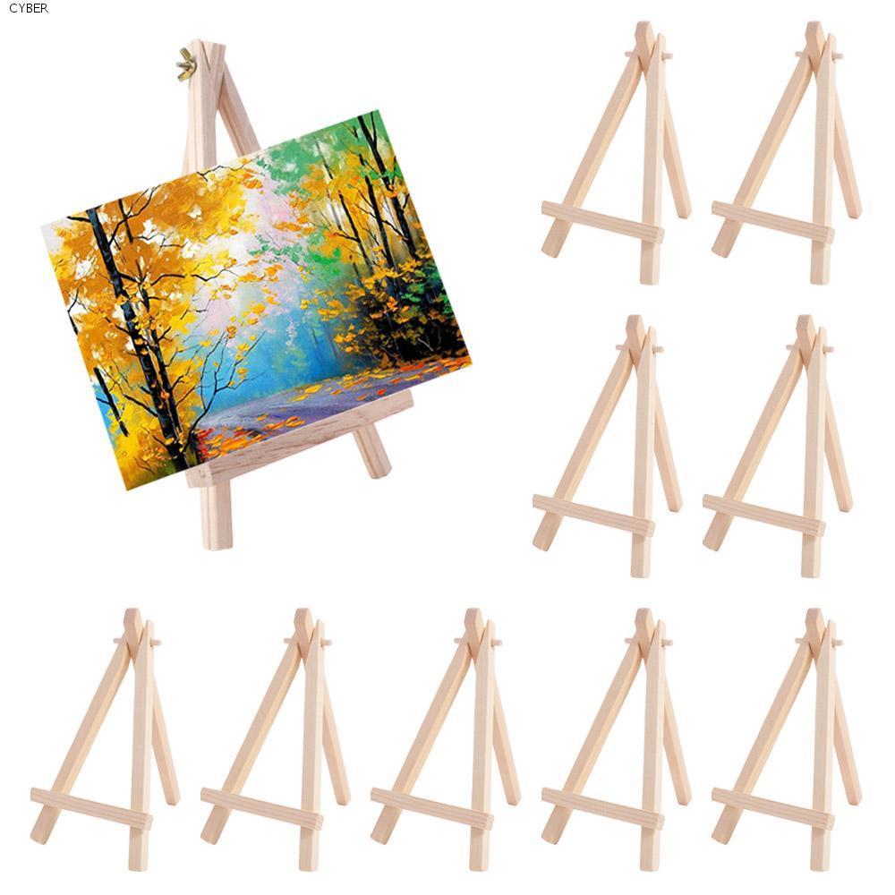 CYBER Wood Mini Stand, Small Painting & Sketch Triangle Display Stand, Stand Portable Folding Desk S
