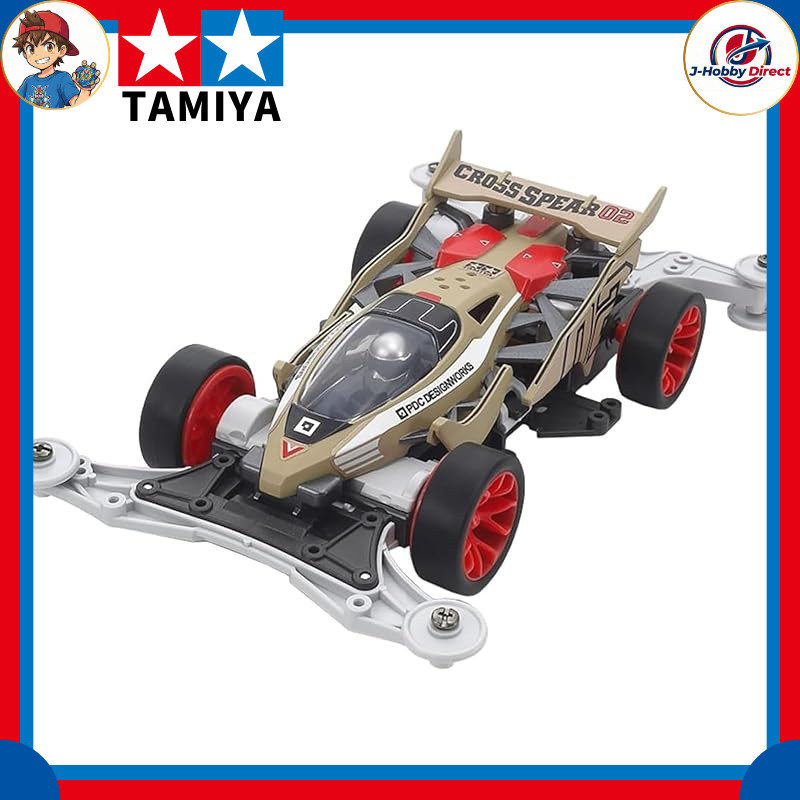 Tamiya 1/32 Mini 4WD Racer No.104 Cross Spear '02 (VZ Chassis) – 18104