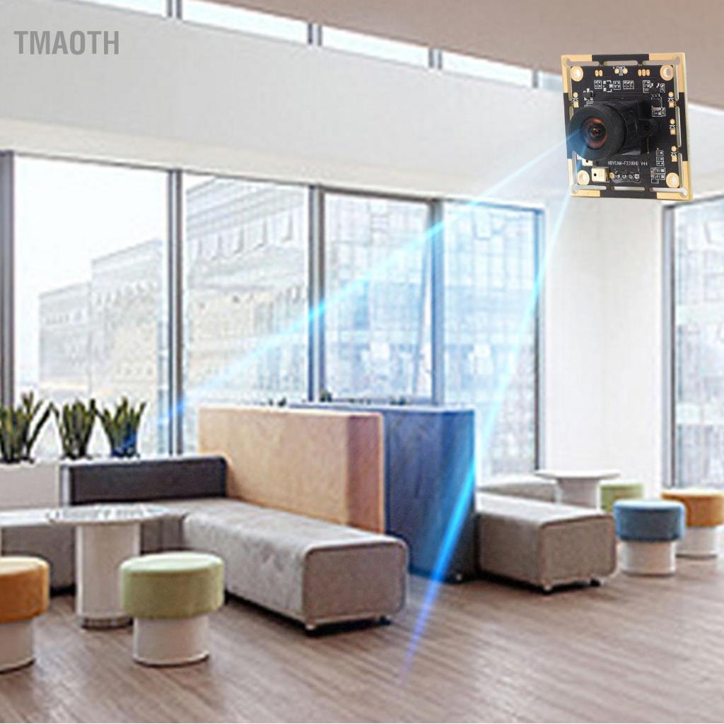 Tmaoth โมดูลกล้อง 1920x1080 MJPEG 30FPS HD USB โฟกัสแบบแมนนวลไมโครโฟนในตัวสำหรับกล้องอุตสาหกรรมอุปกร