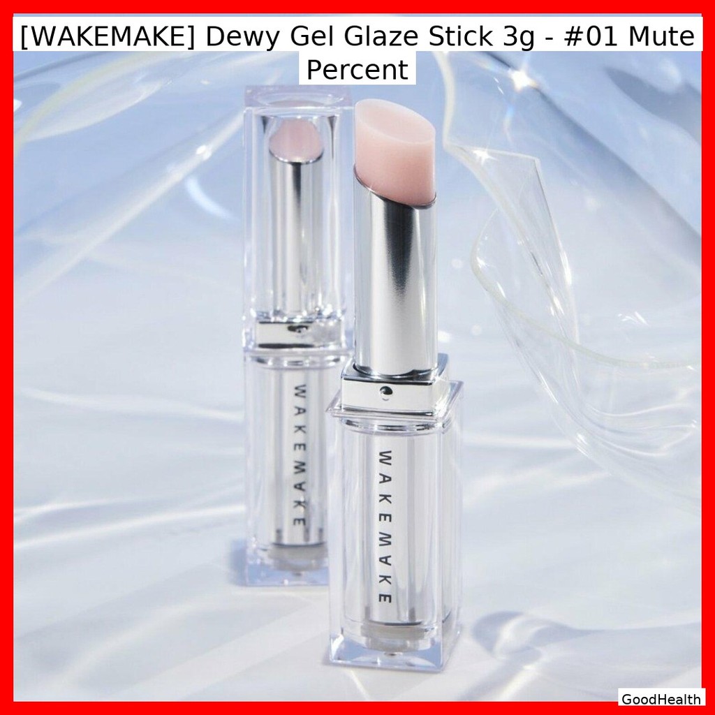 [WAKEMAKE] Dewy Gel Glaze Stick 3g - #01 Mute Percent / Korean Dewy Stick / Radiant Finish / ของแท้ 