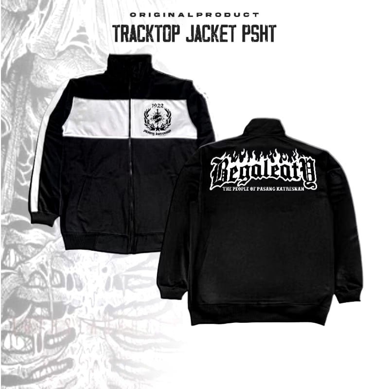 PSHT BLEACHY TRACKTOP JACKET - ใหม่ล่าสุด PSHT TRACKTOP JACKET - PSHT EMBROIDERED SCREEN-PRINTED TRA