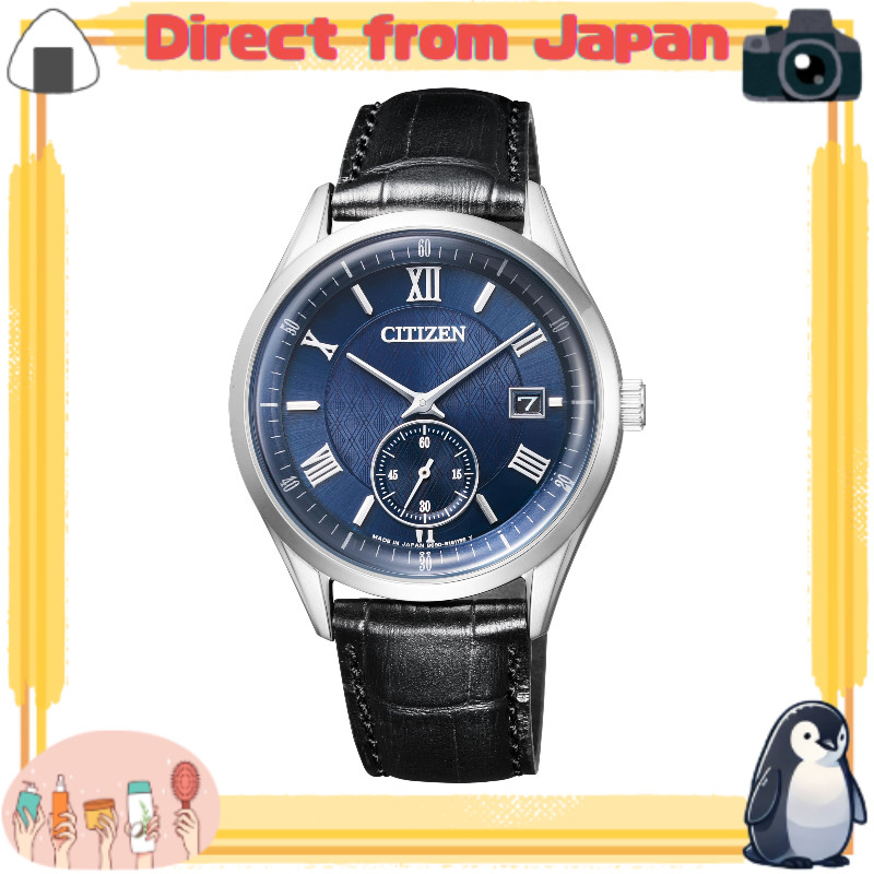 [CITIZEN] นาฬิกาข้อมือผู้ชาย CITIZEN COLLECTION BV1120-15L พลังงานแสงอาทิตย์ Eco-Drive หน้าปัดวินาทีเล็ก สายหนังวัว สีน้ำเงิน [Direct from Japan]
