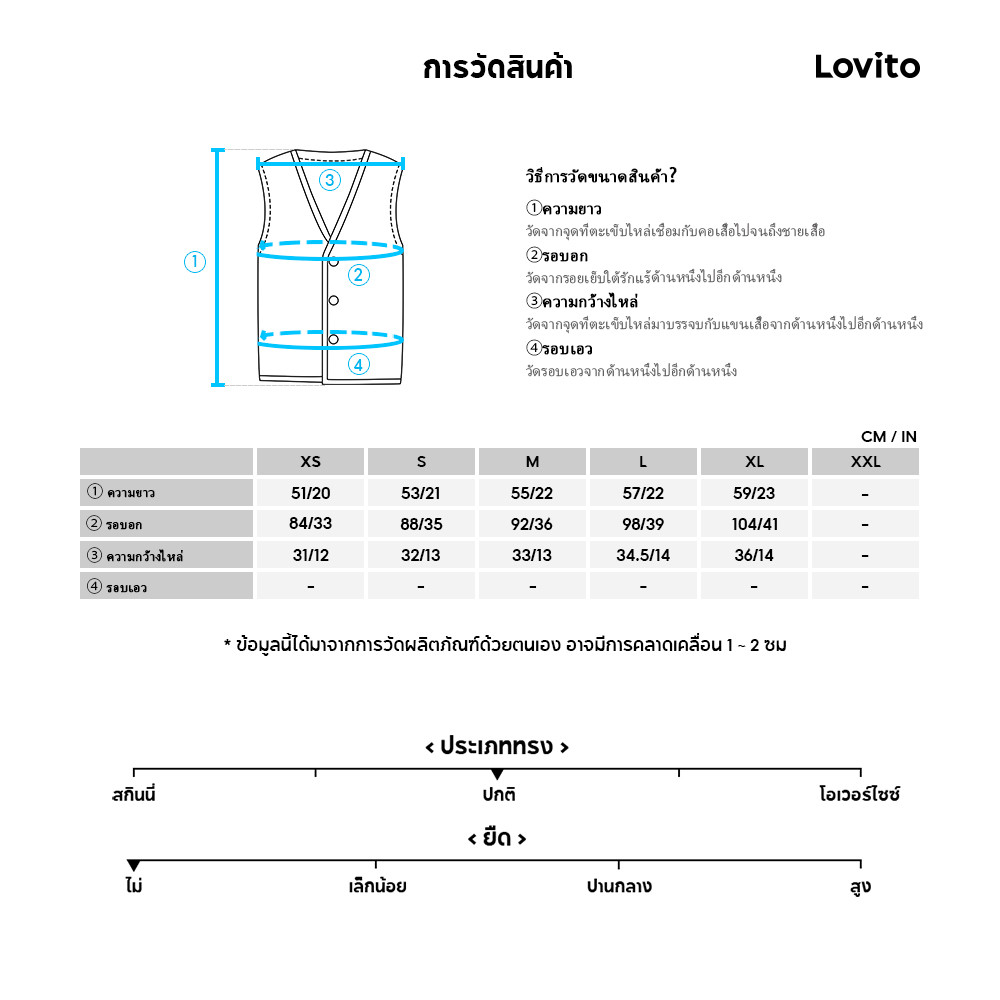 Lovito เสื้อสายชิลล์ลูกไม้เย็บปักด้วยปุ่ม แขนสั้นรับฤดูใบไม้ผลิ/ฤดูร้อน สีขาว สำหรับผู้หญิง L143AD1885 - รูปที่ 5