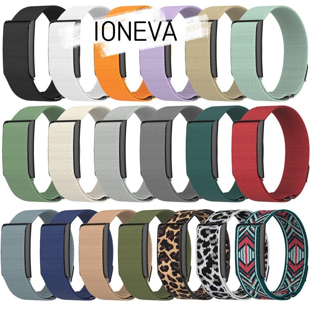 IONEVA Fitness Tracker Strap, 22mm Loop Design Sport Band,ปรับไนลอนระบายอากาศสายรัดข้อมือสําหรับ Amazfit Helio Strap