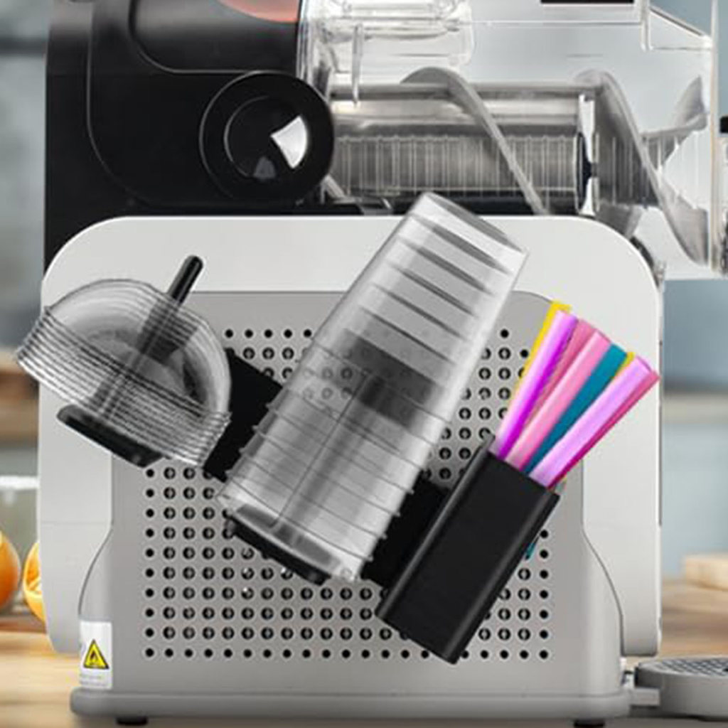 ถ้วยสําหรับ Ninja Slushie Machine ถ้วยฟางและฝาปิด 3 ใน 1 ผู้ถืออุปกรณ์เสริมสําหรับ Ninja Slushie เคร