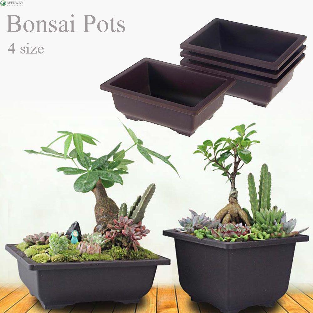 NEEDWAY Nursery Pots Retro Succulents Square/Rectangle ระเบียงอุปกรณ์สวน
