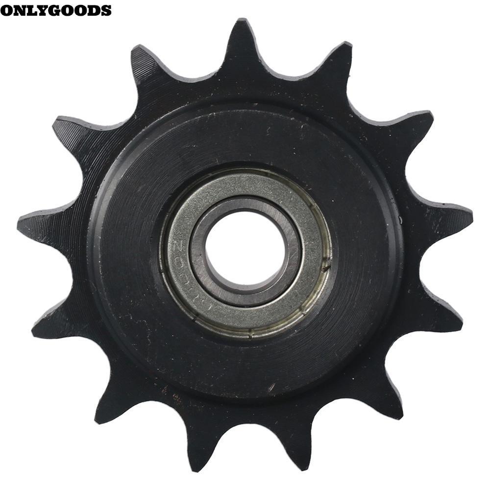 เฉพาะGOODS นูน Idler เกียร์, C45 เหล็กคาร์บอน 10 มม.Bore 1/2 "Pitch Chain Idler Sprocket, สีดําออกไซ
