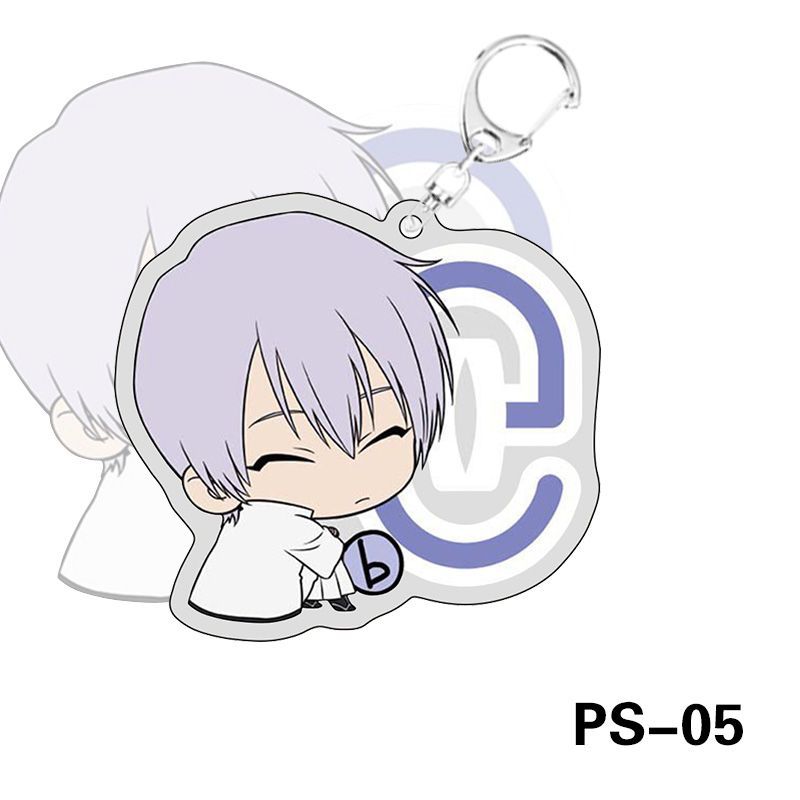 Bleach Heat Soul Ichigo Kurosaki Byakuya Kuchiki อะนิเมะ KeyChain ตัวอักษรจี้สําหรับกระเป๋าเพื่อนที่