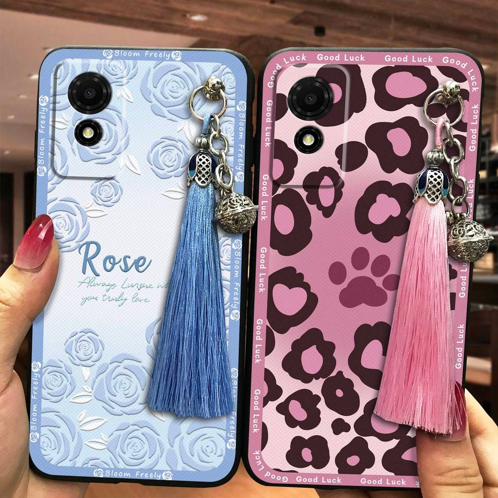 TCL พู่เบลล์เคสโทรศัพท์สําหรับTCL 501/T433Dแฟชั่นการออกแบบป้องกันGraffitiกระเป๋าโทรศัพท์ป้องกันฝุ่นก