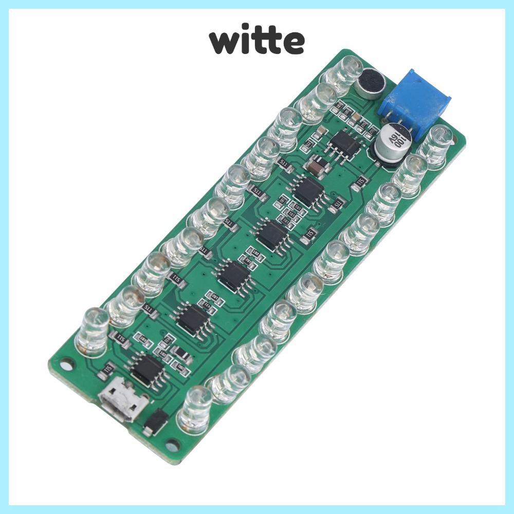 WITTE VU Meter,ควบคุมเสียงจอแสดงผล LED VU Meter,LED ระบุการเชื่อมต่อย้อนกลับไฟป้องกัน LED ระบุการตรว