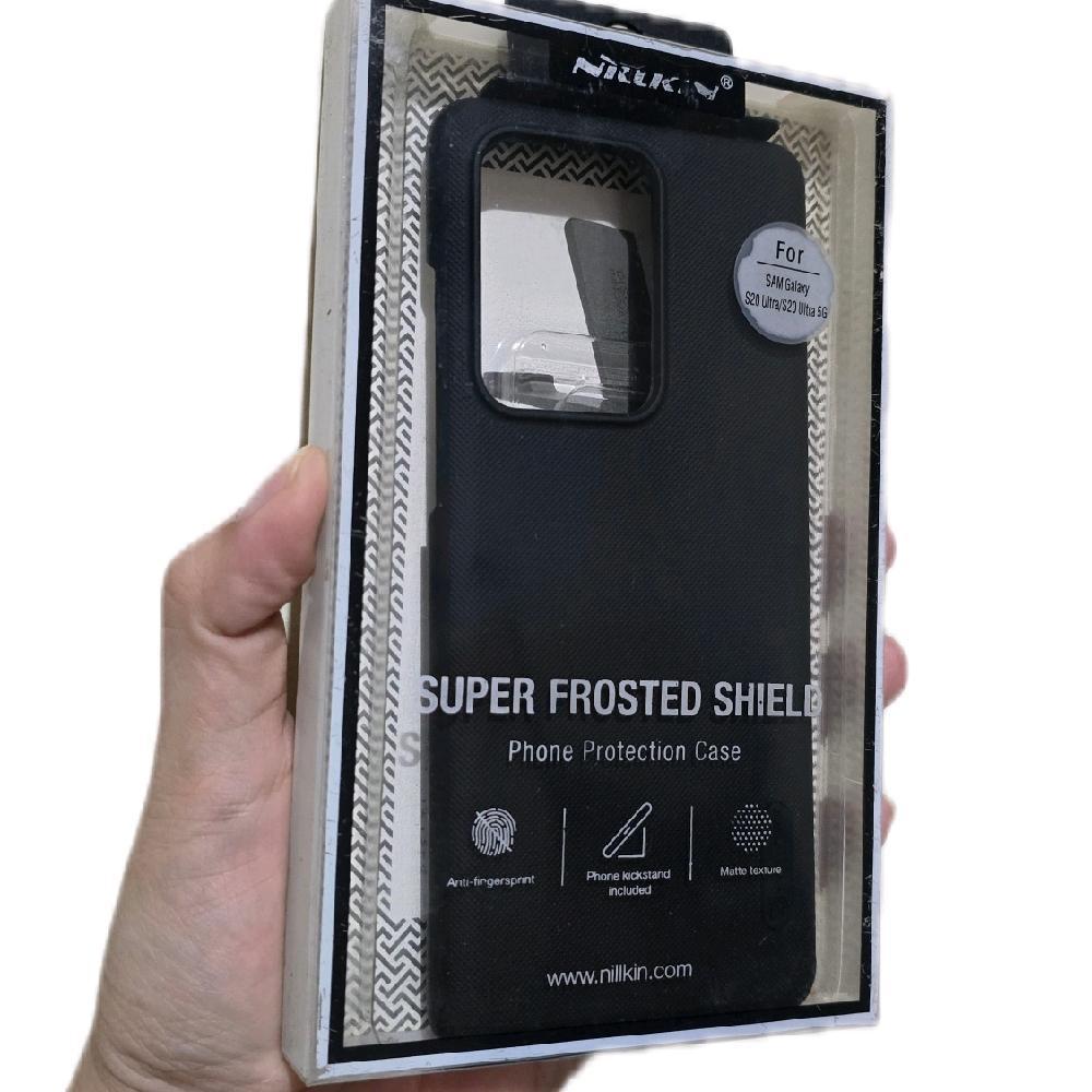 NILLKIN FROSTED SAMSUNG S20 ULTRA BLACK / NILLKIN FROSTED FREE KICK STAND