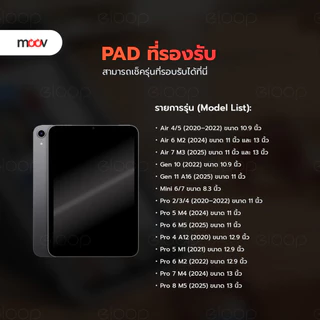 [ส่งด่วน] Moov CP04 เคส Case For iPad Gen11 10 9 8 7 Air8 7 6 5 4 Pro 2025 M5 M4 Mini 6 7 ขาตั้ง Y-Fold