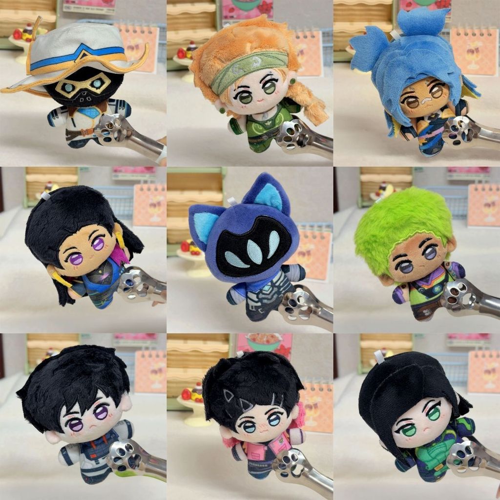 VALORANT อุปกรณ์เสริมเกม Omen Gekko ตุ๊กตาตุ๊กตา Plushie ตุ๊กตาของเล่น 10 ซม.จี้ของขวัญวันเกิด