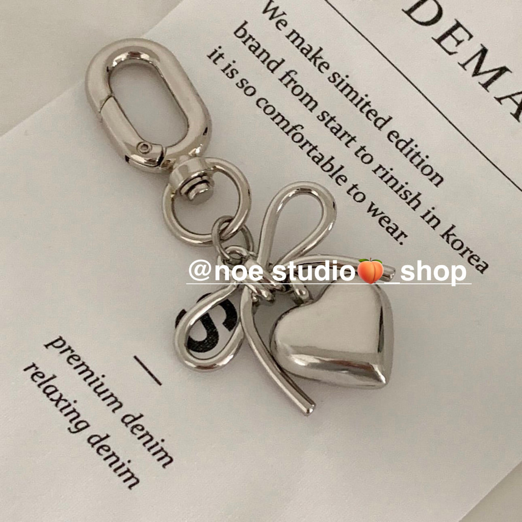 เกาหลี Ins Niche Sweet Love จี้อารมณ์ฝรั่งเศสจี้พวงกุญแจกระเป๋าจี้โทรศัพท์มือถือ kk555.th20260226223