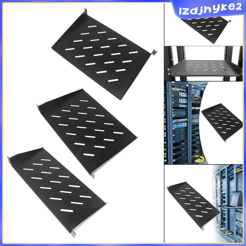 [lzdjhyke2] Server Rack Rack ติดตั้ง Vented Rack Mount Cantilever ถาดสําหรับเครือข่าย 19"