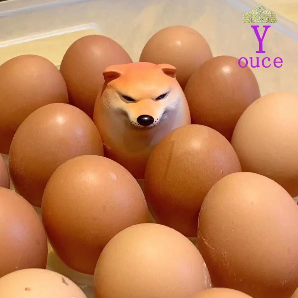 YOUCE Squishy Fidget Toy, Shiba Inu PU Slow Rebound Dog Egg Toy, Creative Shibako Dog Egg ของเล่นบรร