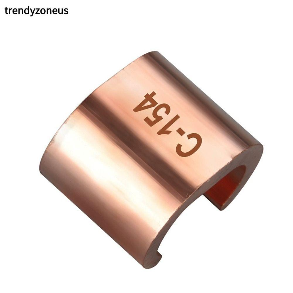 TRENDYZONEUS ขั้วต่อสายไฟ, คลิปลวดทองแดงทองแดงชนิด C, สายเคเบิลแบบขนาน Clamping Buckle Terminal Clam