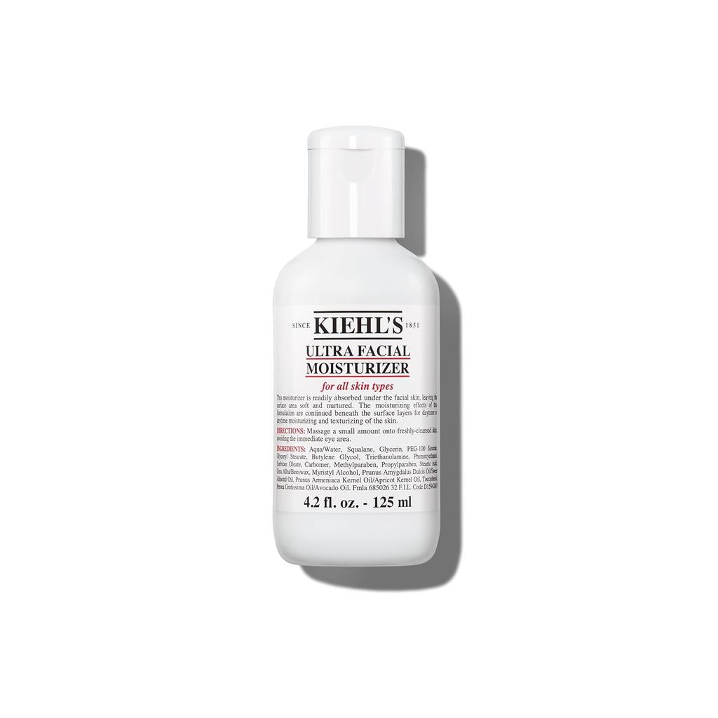 Kiehls Ultra Facial Moisturizer สําหรับ Easy Daily Hydration ผสมกับ Squalane และ Glycerin Replenishi