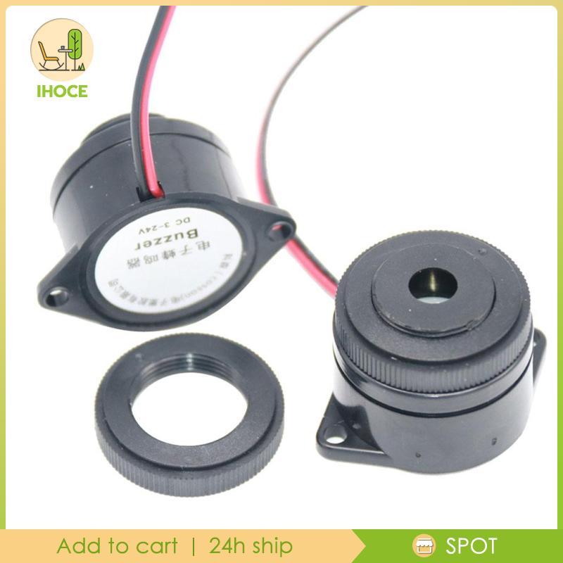 [Ihoce] DC12V 24V Electronic Piezo Active Buzzer ต่อเนื่อง Buzzer พร้อมสายไฟชั้นนํา