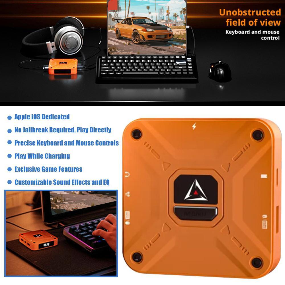 Gawming Ax360m QiBing เกมมือถือคีย์บอร์ดเมาส์ Converter 2000Hz Polling Rate, PUBG บัลลังก์อุปกรณ์ต่อพ่วงสําหรับเล่นเกมสําหรับ IOS ราคา ถูกที่สุด ดีลบีเคเค แกลเลอรีภาพที่ 7