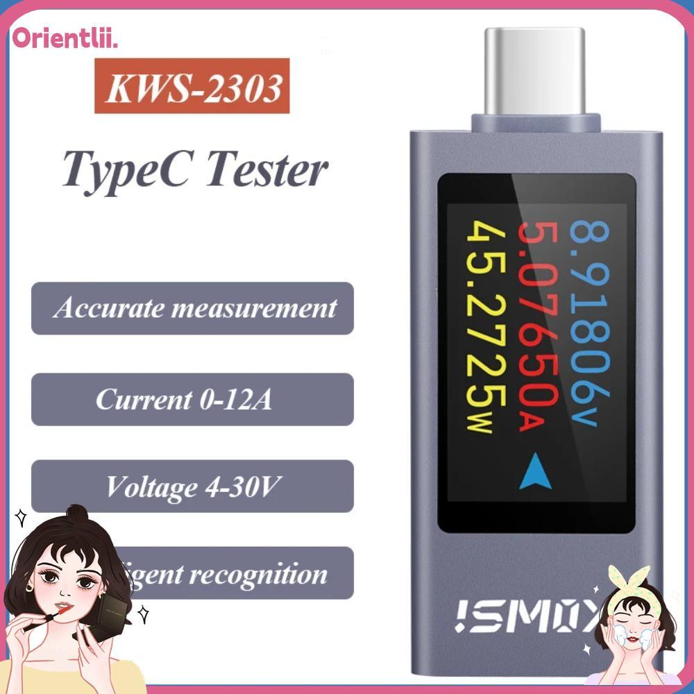 ORIENTTK Power Meter Tester, KWS-2303C DC 4-30V 0-12A Current และแรงดันไฟฟ้า Monitor, แบตเตอรี่ความจ