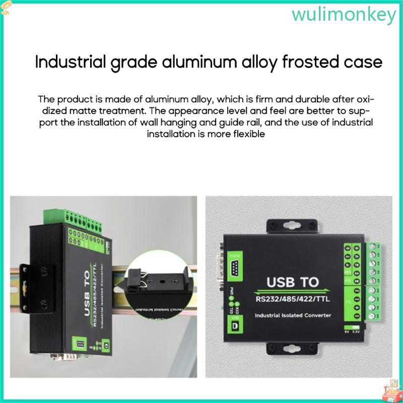 WU FT232RNL USB เป็น RS232 RS485 RS422 TTL Converter ตัวแปลงแยกอุตสาหกรรม