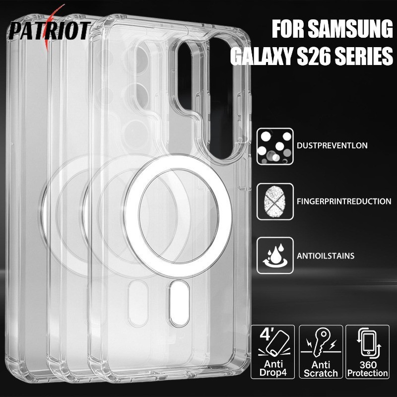 [AUTO&3C]เคสโทรศัพท์ใสแบบแม่เหล็ก 1/2 ชิ้นสําหรับ Samsung Galaxy S26 Series | ฝาครอบป้องกันกันกระแทก