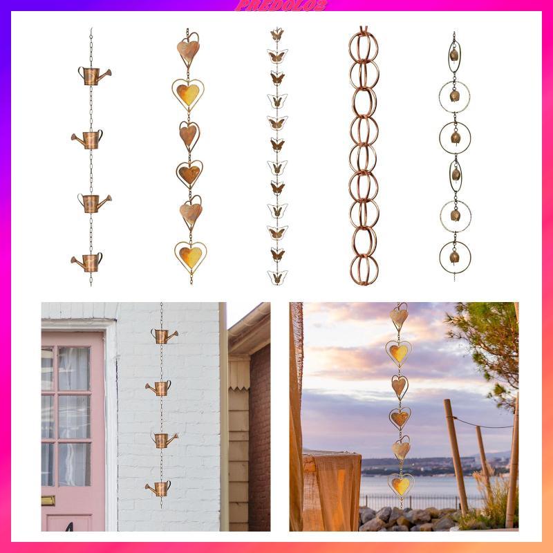 [Predolo2] Rain Gutter Chain Replacement Gutter Downspout Institution Rain Water Catcher