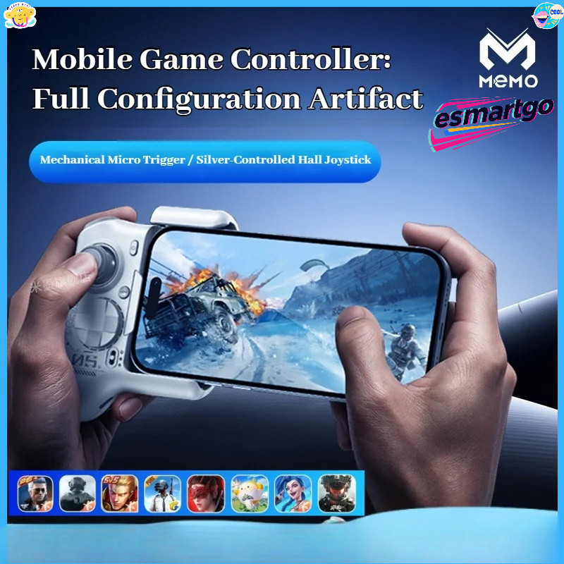 Memo MB05 Hall-Effect Mobile Gamepad จอยสติ๊กแม่นยําสําหรับ Android - Valorant Ready Shooting Contro