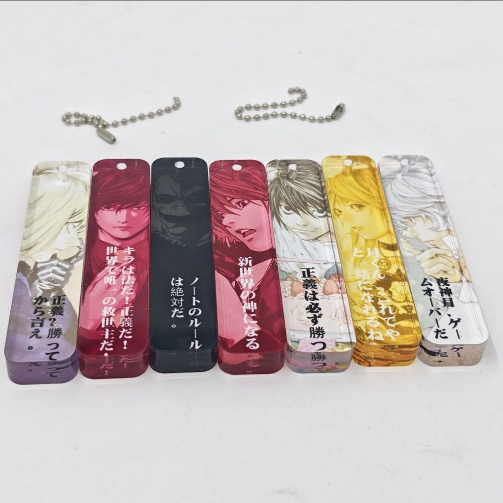 Death Note อะนิเมะพวงกุญแจผู้หญิง Amane Misa อะคริลิค Key Chain Man Key แหวนจี้เครื่องประดับอุปกรณ์เสริมของขวัญเพื่อน