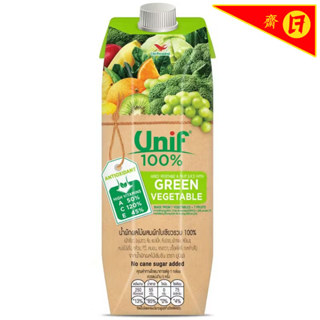 ยูนิฟน้ำผักใบเขียวผสมน้ำผลไม้รวม100เปอร์เซ็นต์ 1ลิตร Unif Gr…
