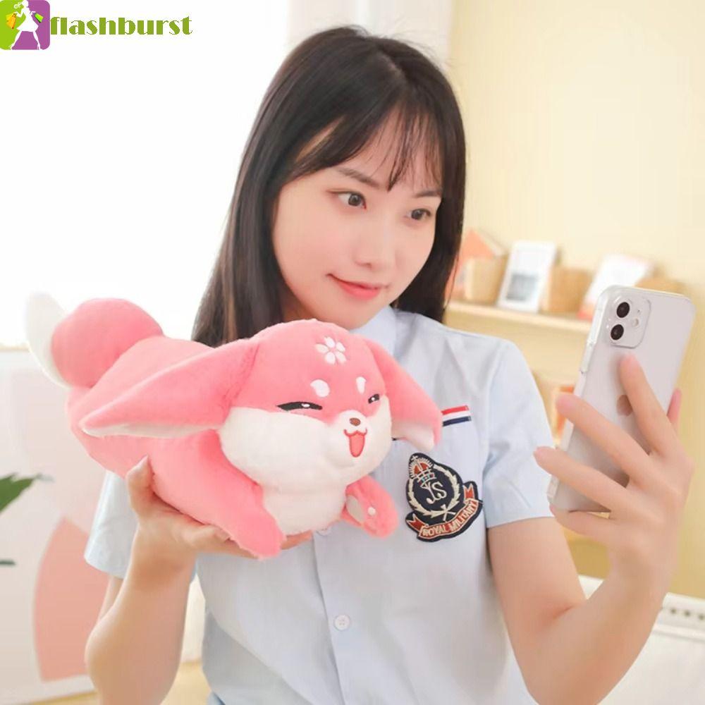 FLASHBURST Yae Miko ของเล่นตุ๊กตาน่ารัก Kawaii วัสดุนุ่ม Genshin Impact Plush, Plushies ตุ๊กตาการ์ตู