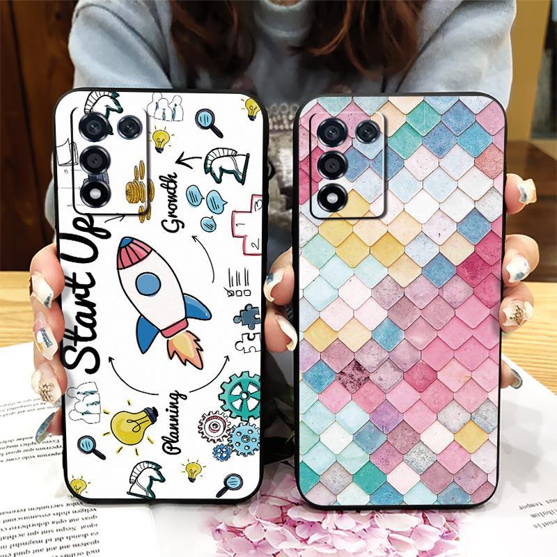 Cool Fun OPPO K9S/Realme Q3S/Q3T/K10 รุ่น Vitality เคสโทรศัพท์หญิงหรูหราซิลิโคนน่ารักเยาวชนสีแดงเนื้