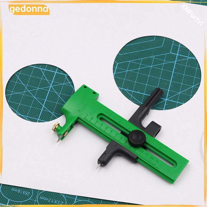 [gedonna] Craft Compass Cutter เครื่องทําวงกลมโรตารีทรงกลมแบบปรับได้สําหรับกระดาษกระดาษแข็งผ้า DIY เ