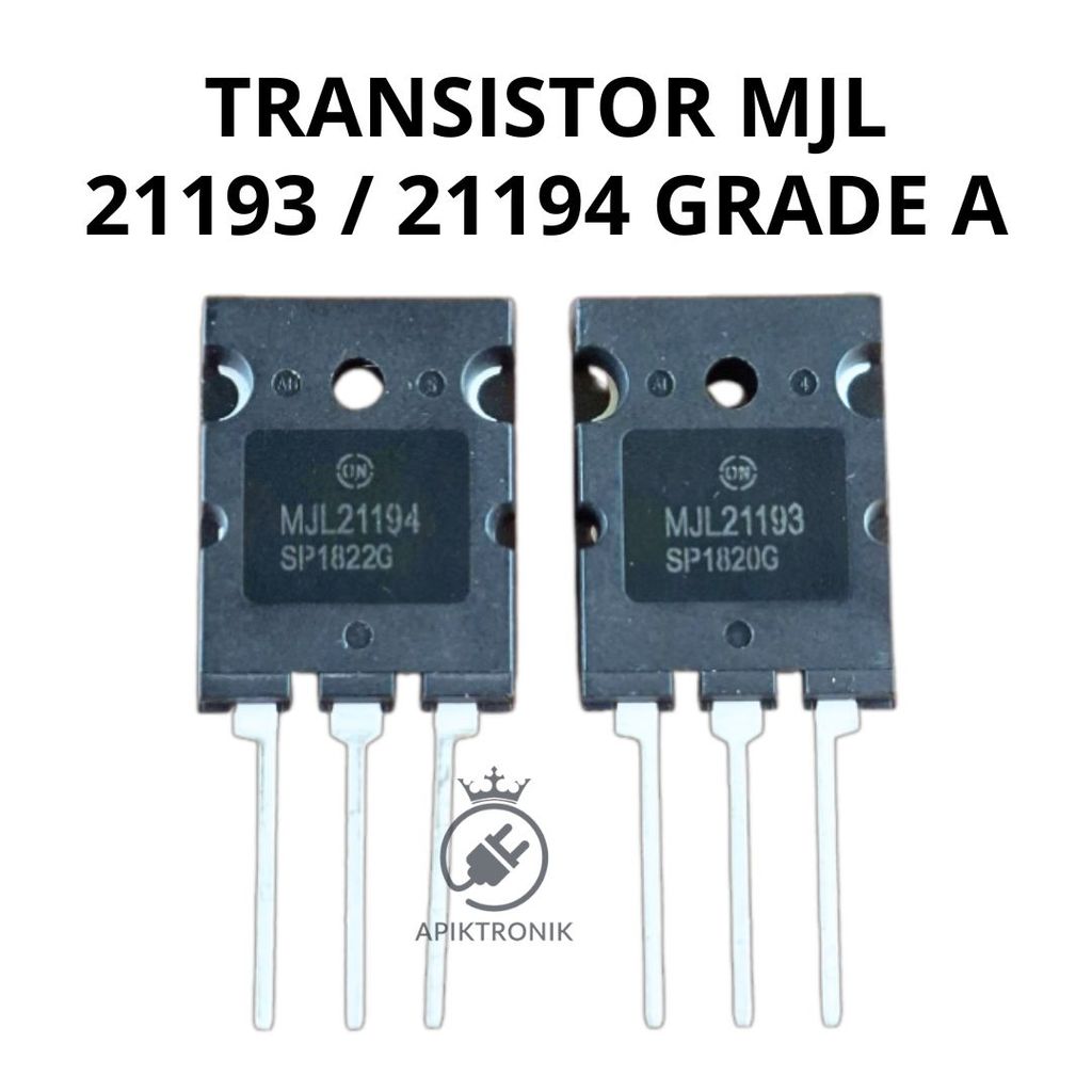 ทรานซิสเตอร์ MJL21193 MJL21194 เกรด A 1 ชุด PNP NPN Final Power Audio