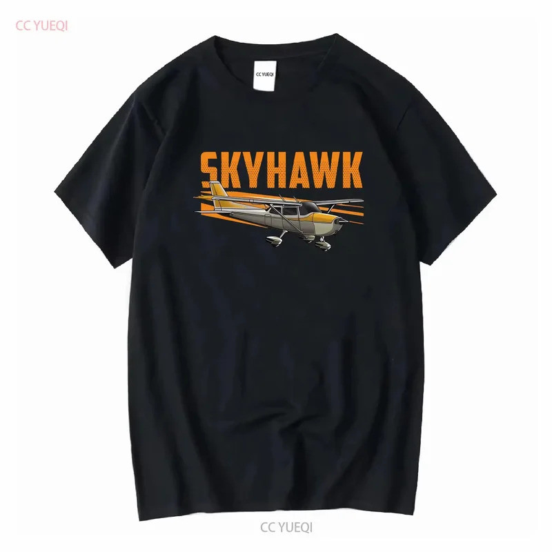 เสื้อยืดลายเครื่องบิน Cessna 172 Skyhawk สำหรับการบินทั่วไป แขนยาวหรือแขนสั้น สไตล์วินเทจ ลำลองเล็กน